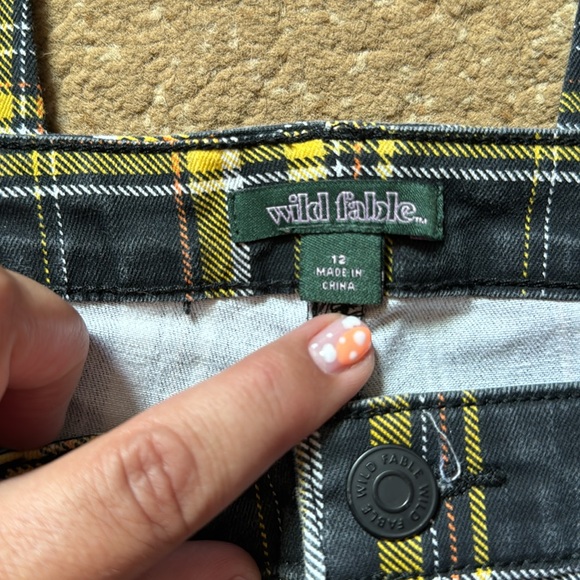 Fun Plaid Skinny Leg Pants by Wild Fable - Picture 4 of 5